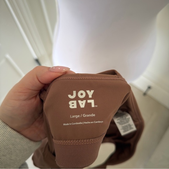 JoyLab Ruffle Strap Racerback Sports Bra - Size Large - Picture 6 of 7